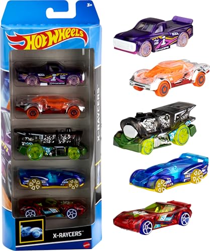hot wheels 1:64 scale die-cast toy cars 5-pack, set 5 toy race